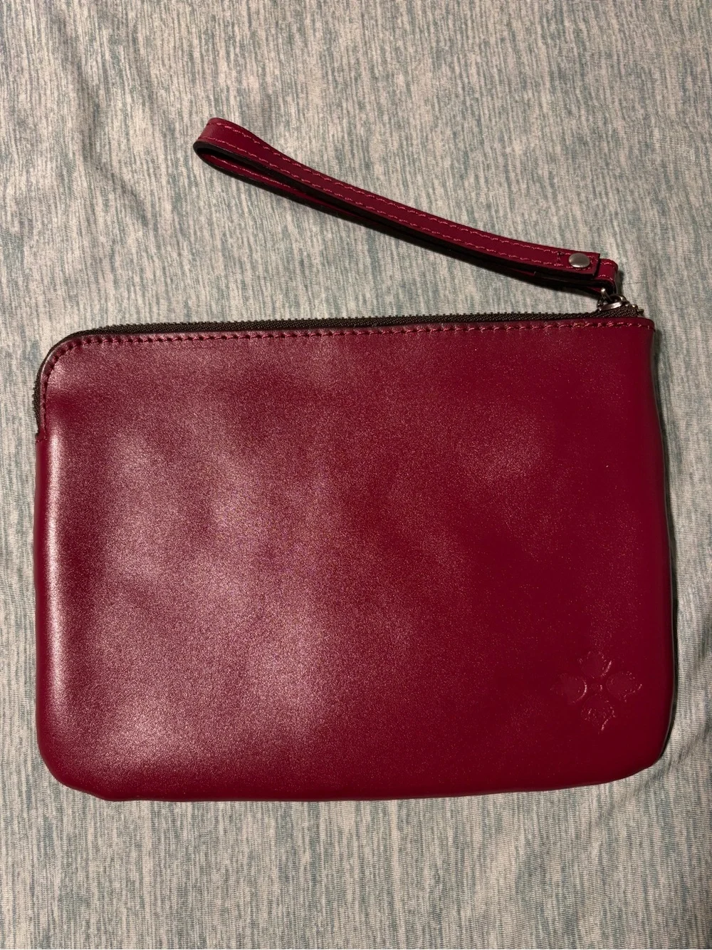 Patricia Nash Tooled Cassini Wristlet Clutch in Magenta Pink